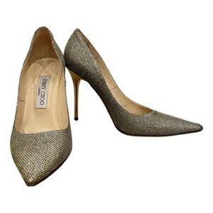 Jimmy Choo Metallic Glitter Heels